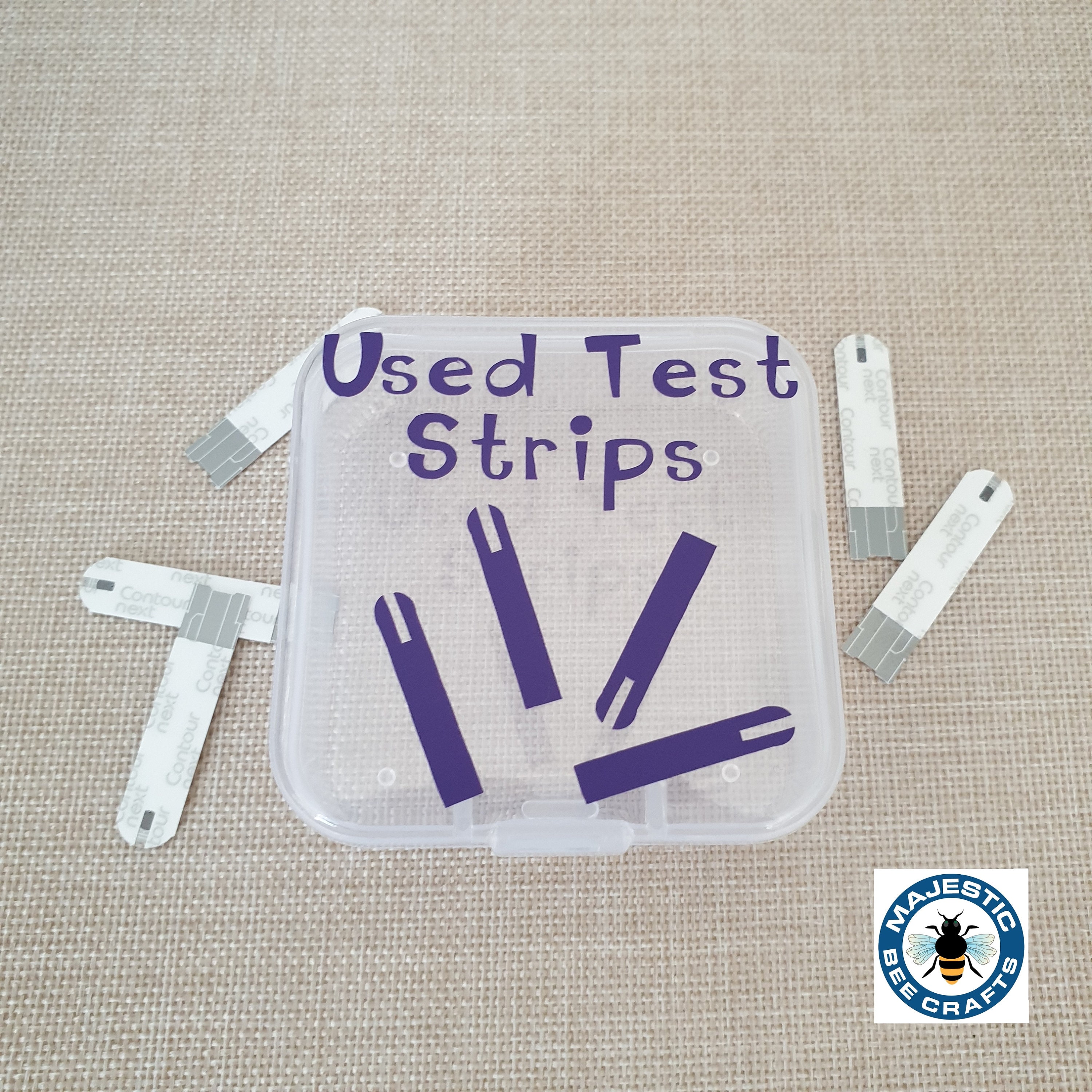Diabetic Used Test Strips or Lancet Storage Small Container Etsy