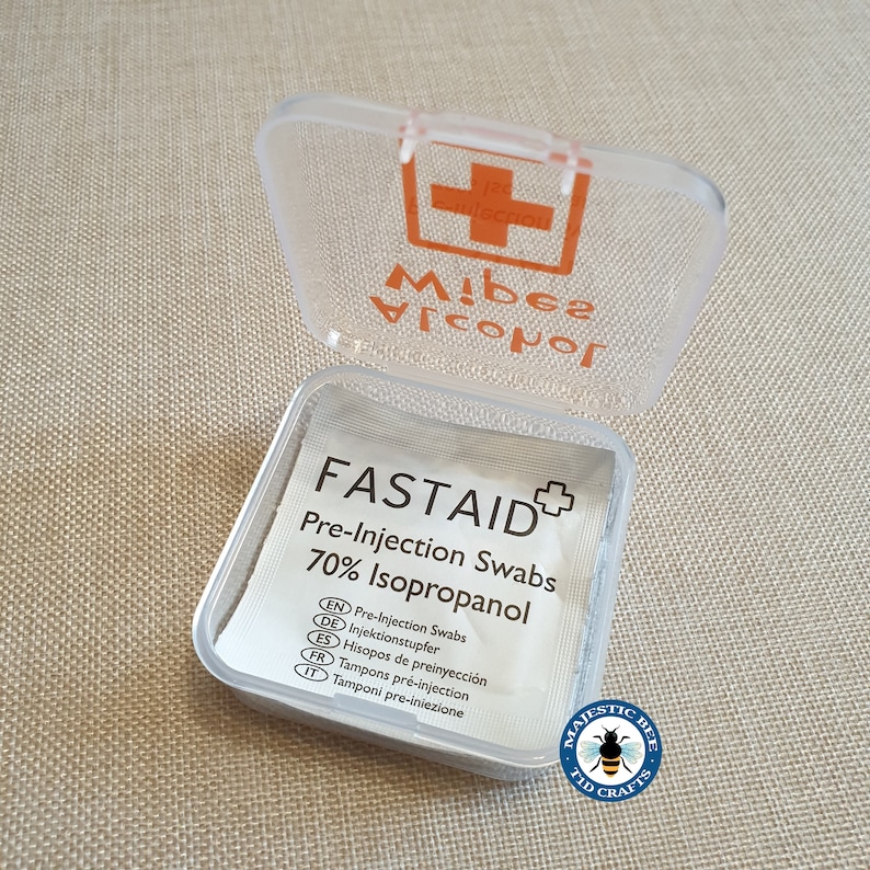Alcohol Wipes Small Travel Container: Diabetic Injection Prep - Diabetes Bag - Type 1 - First Aid Bild 3
