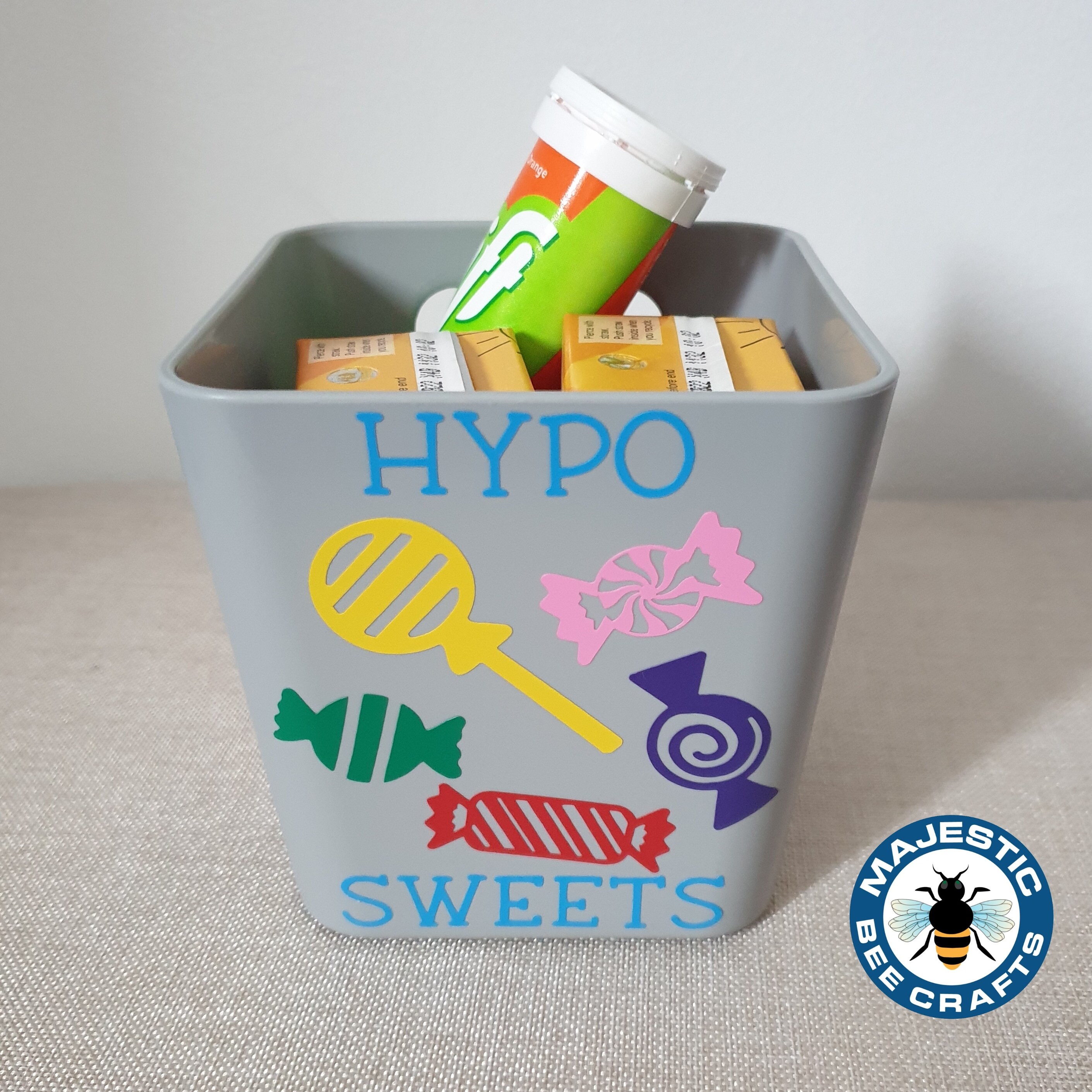 Diabetic Hypo Sweets / Treats Diabetes Supplies Storage Pot Etsy UK