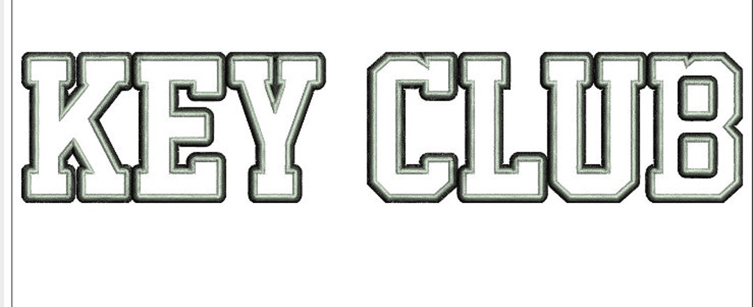 Key Club Patch Key Club Embroidery File - Etsy