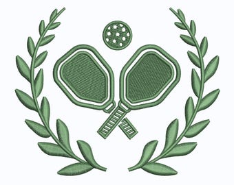 pickle ball paddle embroidery file