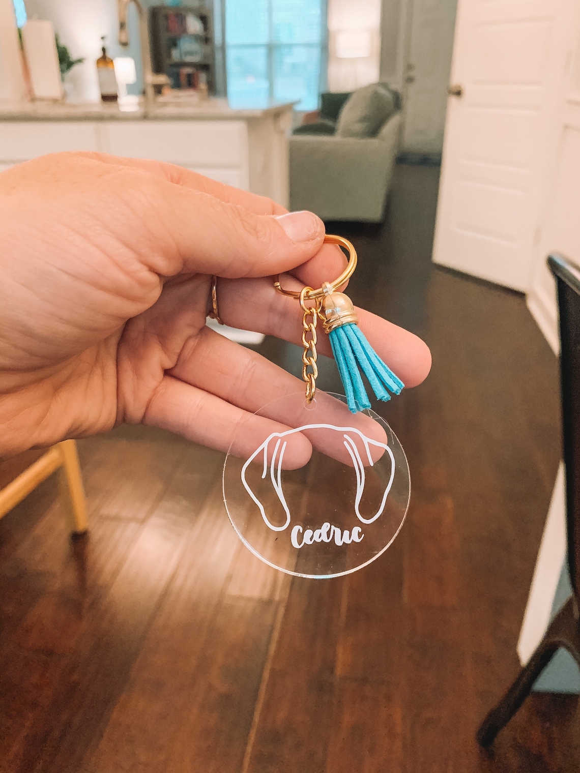 CUSTOM Pet Keychain 2inch Acrylic Keychain with Custom Dog Etsy