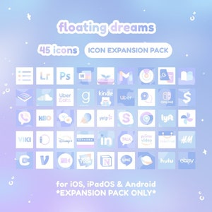 Floating Dreams Theme Icon Expansion Pack for iOS / iPadOS / Android