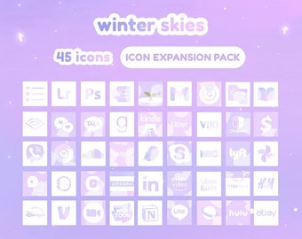 Winter Skies Theme Icon Expansion Pack for iOS / iPadOS / Android