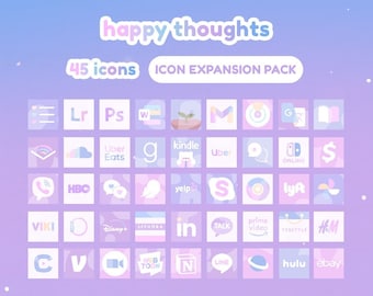 Happy Thoughts Theme Icon Expansion Pack for iOS / iPadOS / Android