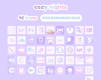 Cozy Nights Theme Icon Expansion Pack for IOS / iPadOS / Android
