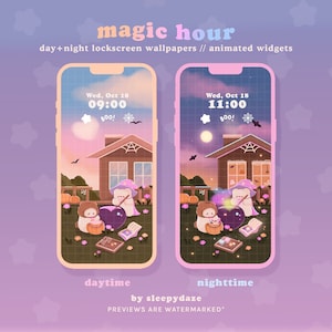 Magic Hour Lockscreen Wallpaper + Animated Widgets Pack
