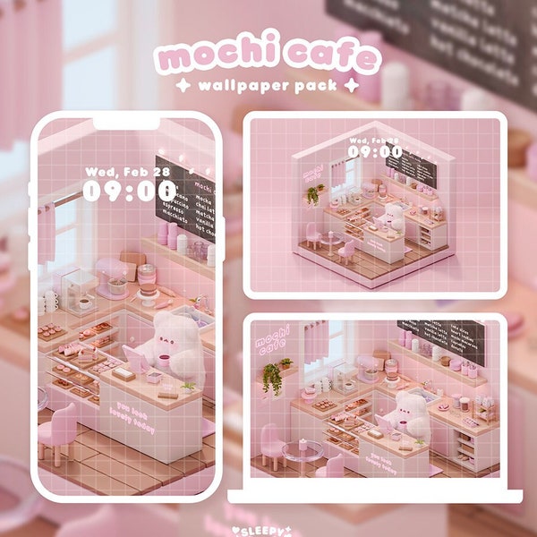 Mochi Cafe Wallpaper Pack