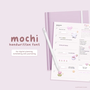 Mochi | Cute Handwritten Font for Digital Planning and Note-taking