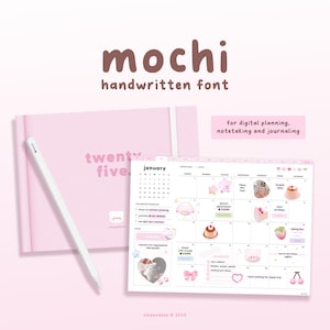 Mochi | Jolie police manuscrite pour la planification numérique et la prise de notes