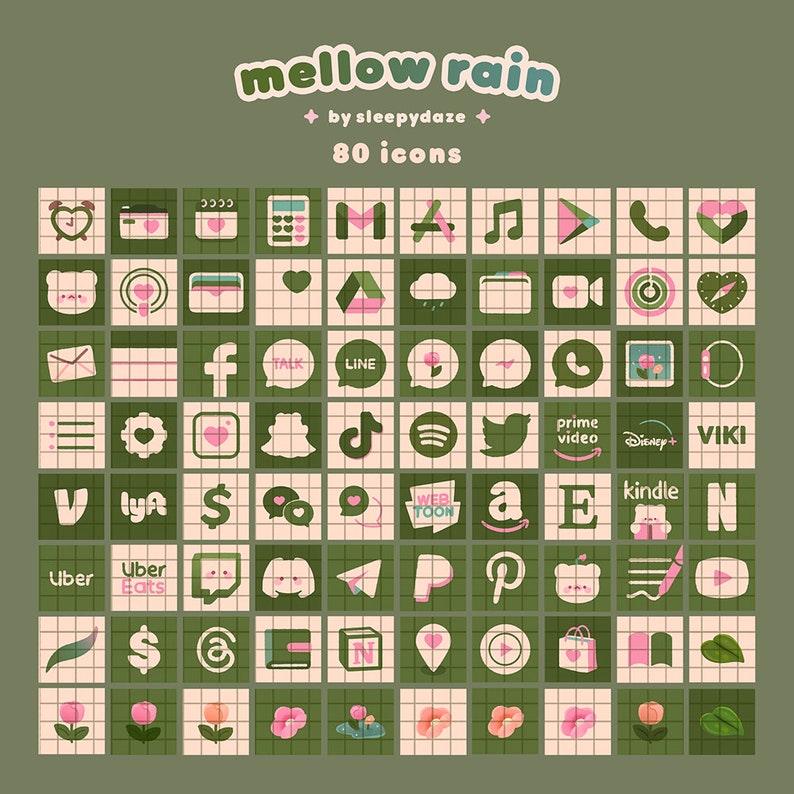 Mellow Rain iOS / iPadOS / Android-thema afbeelding 6