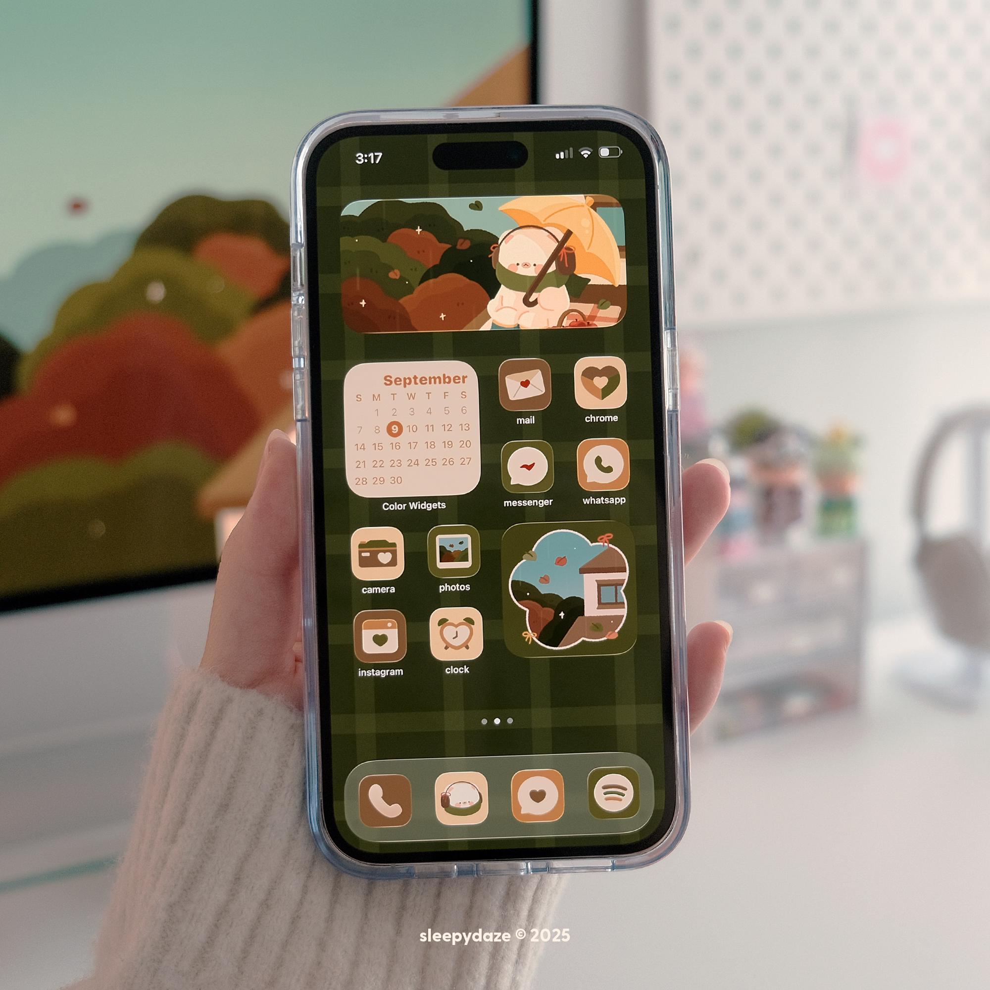 Ios 10 Android Theme Autumn Apple Ios / Ipados / Android Theme - Etsy