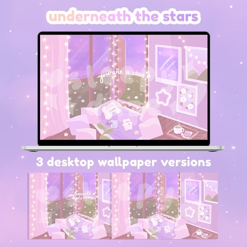 Underneath the Stars Desktop Wallpaper - Etsy