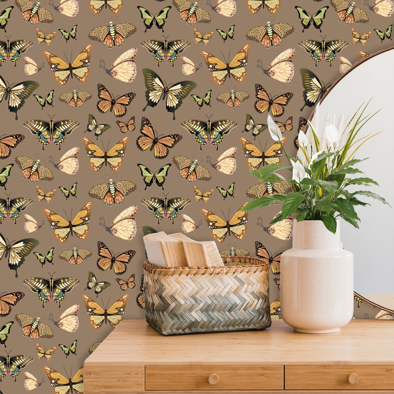 Butterfly Wallpaper - Etsy