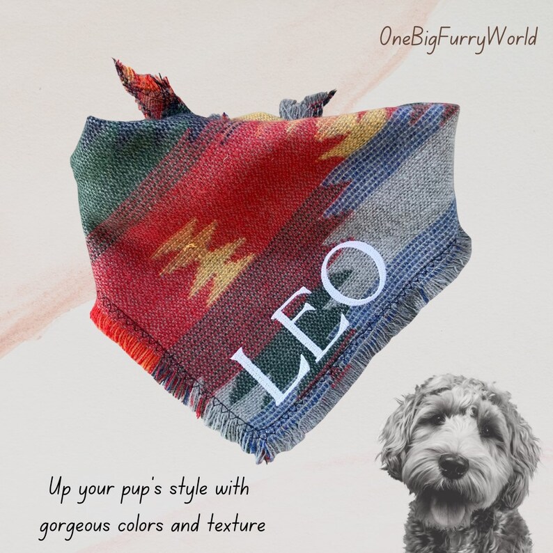 Southwest Dog Bandana tucson Dog Mom Gift Etsy