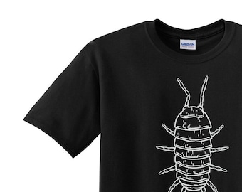 Isopod Graphic T-Shirt - Black Nature Tee for Isopod Lovers & Bug Enthusiasts -  Plant a Tree with Every Purchase