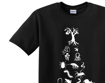 Soil Biology T-Shirt - Hand-Drawn Graphic Tee - Black Nature Shirt for Gardeners & Soil Enthusiasts