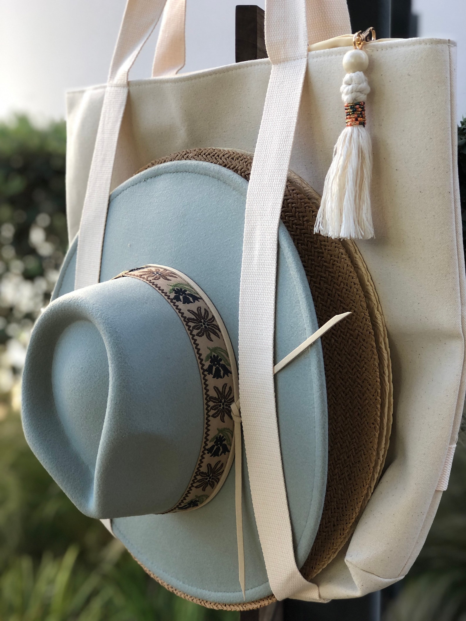 Hat Tote Bag Carry on Travel Bag Vacation Hat Bag Etsy