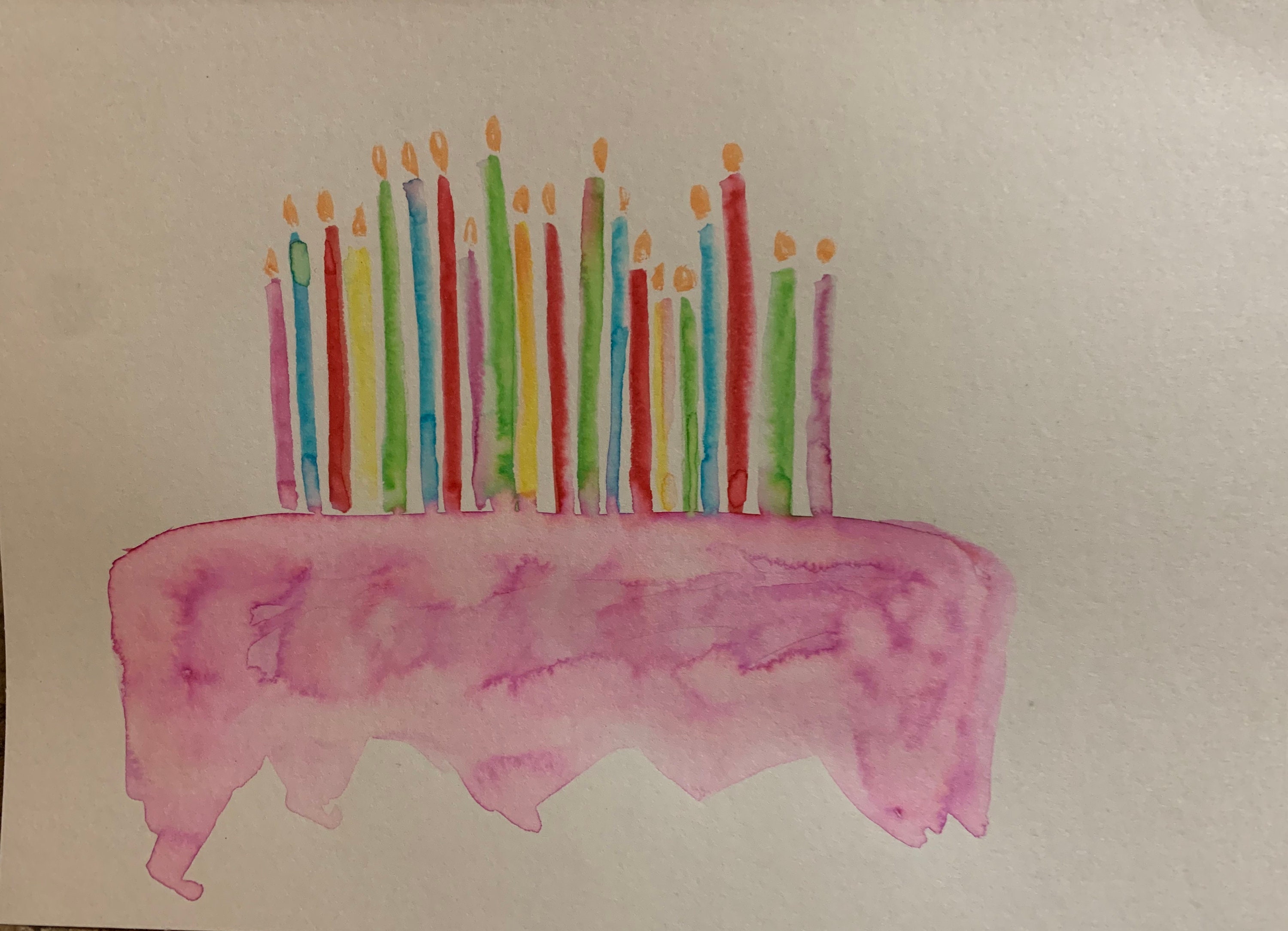 Watercolor Birthday Card | Etsy