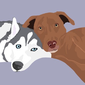 Digital Animal Art - Send Me Your Animals to Digitally Draw! Totally Customizable!