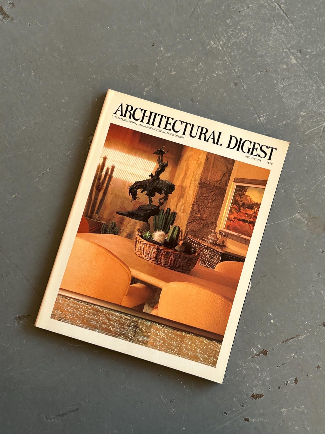 August 1986 AD Architectural Digest Vintage 1980s Design Magazine. - Etsy