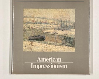 Signed Copy of American Impressionism by William H Gerdts. Large Coffee Table Art Book Soft Cover.
