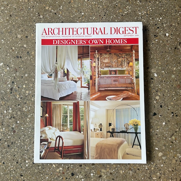 Architecture Digest Vintage Y2K Design Magazine September 2004