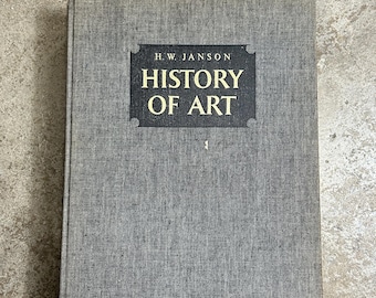 Vintage 1960’s Art History Book “The History of Art” by H.W Janson. Thick Decorative Art Book Vintage.
