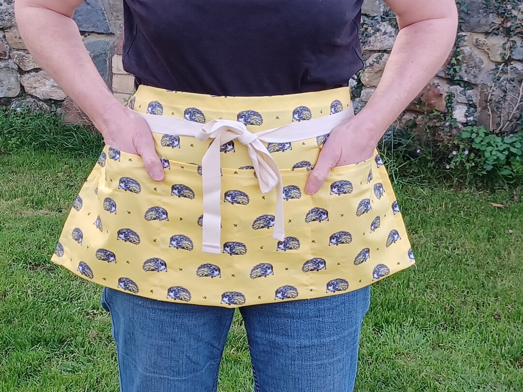 Half Apron Half Pinny Extra Pockets Personal Storage Etsy