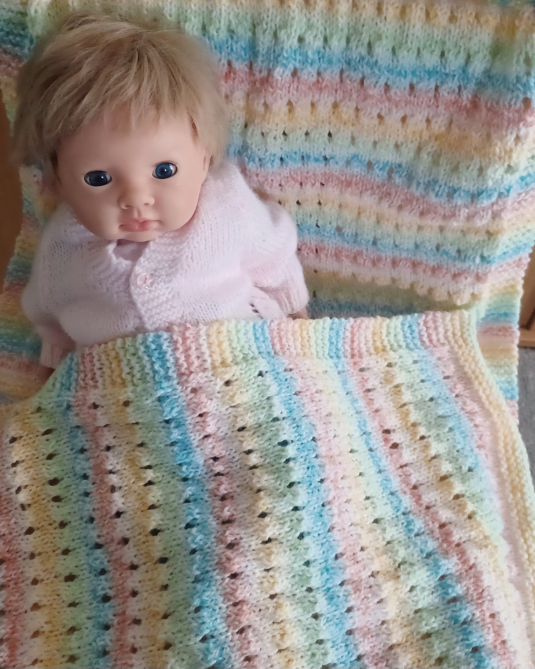 Doll Blanket Doll Cot Blanket Doll Pram Blanket 18 X 20 Etsy UK