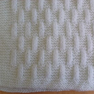 Modèle de tricot - Instructions de tricot - Couverture pour bébé - Couverture pour lit de bébé - Couverture pour landau - Téléchargement instantané au format PDF