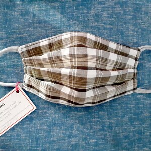 Plaid Reversible Face Mask