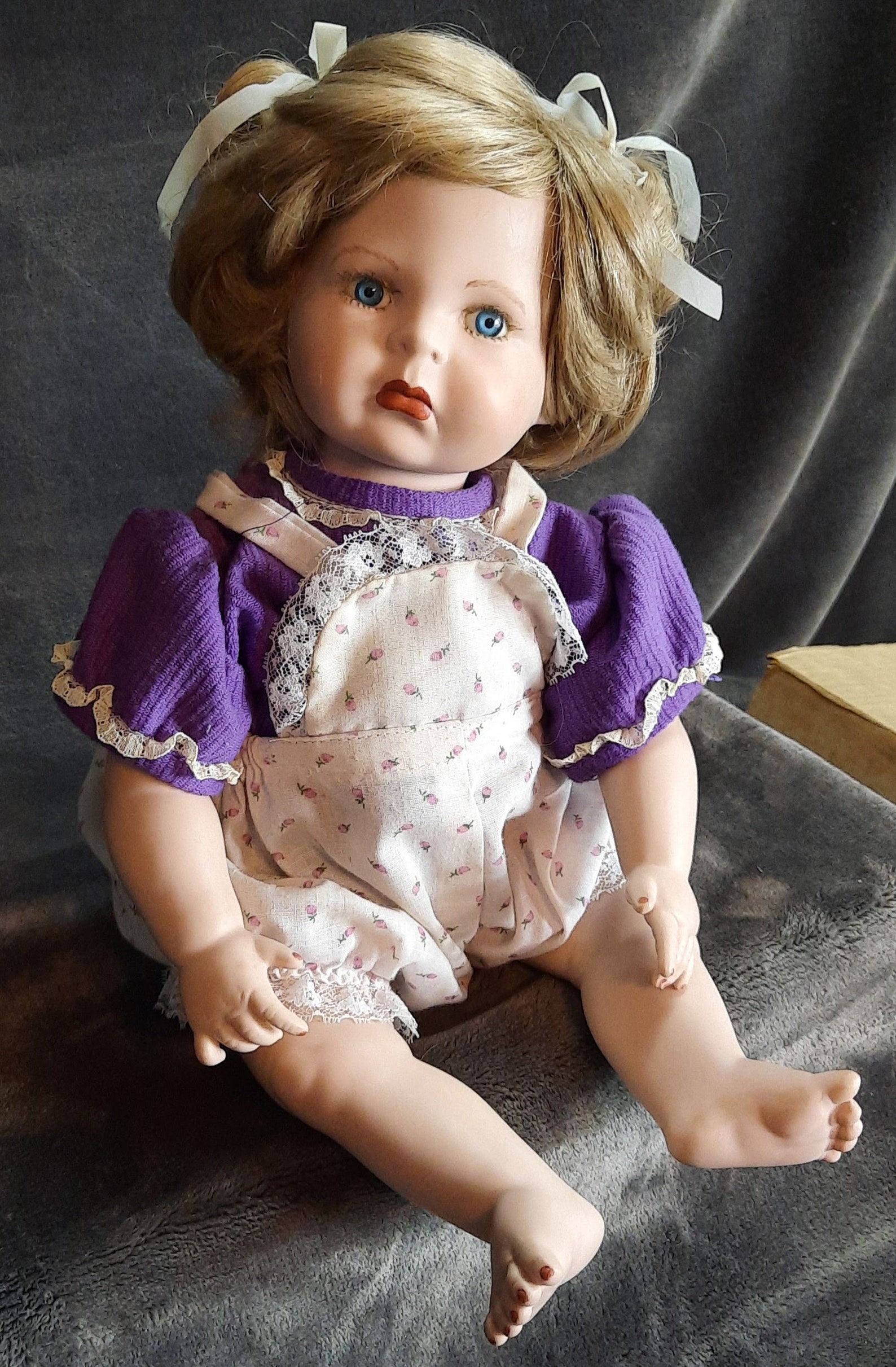 Vintage 1980's Ceramic Doll Rare Find Little Cutie Etsy