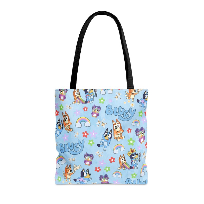 Bluey Polyester Tote Bag Bingo Chattermax the Heeler Sisters Handbag