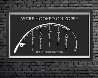 Father's Day, Father's Day Gift, Father, Dad, Digital Print, Happy Father's Day, Fishing, Fisherman, Daddy,Poppy, Daddy, Fishing Print