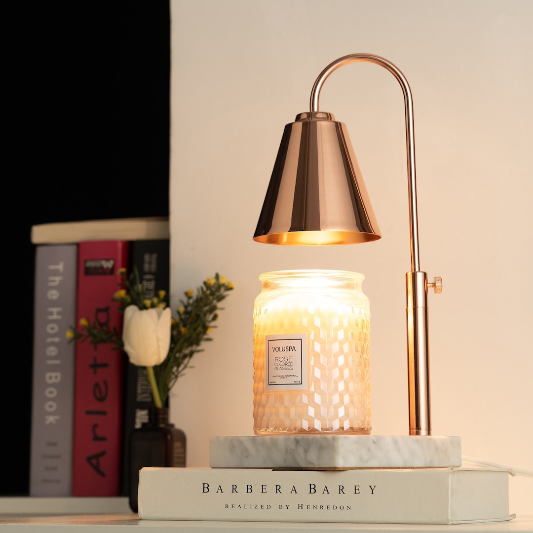 LUXGARDEN Electric Candle Warmer Lamp With Dimmer and Timer, Candle