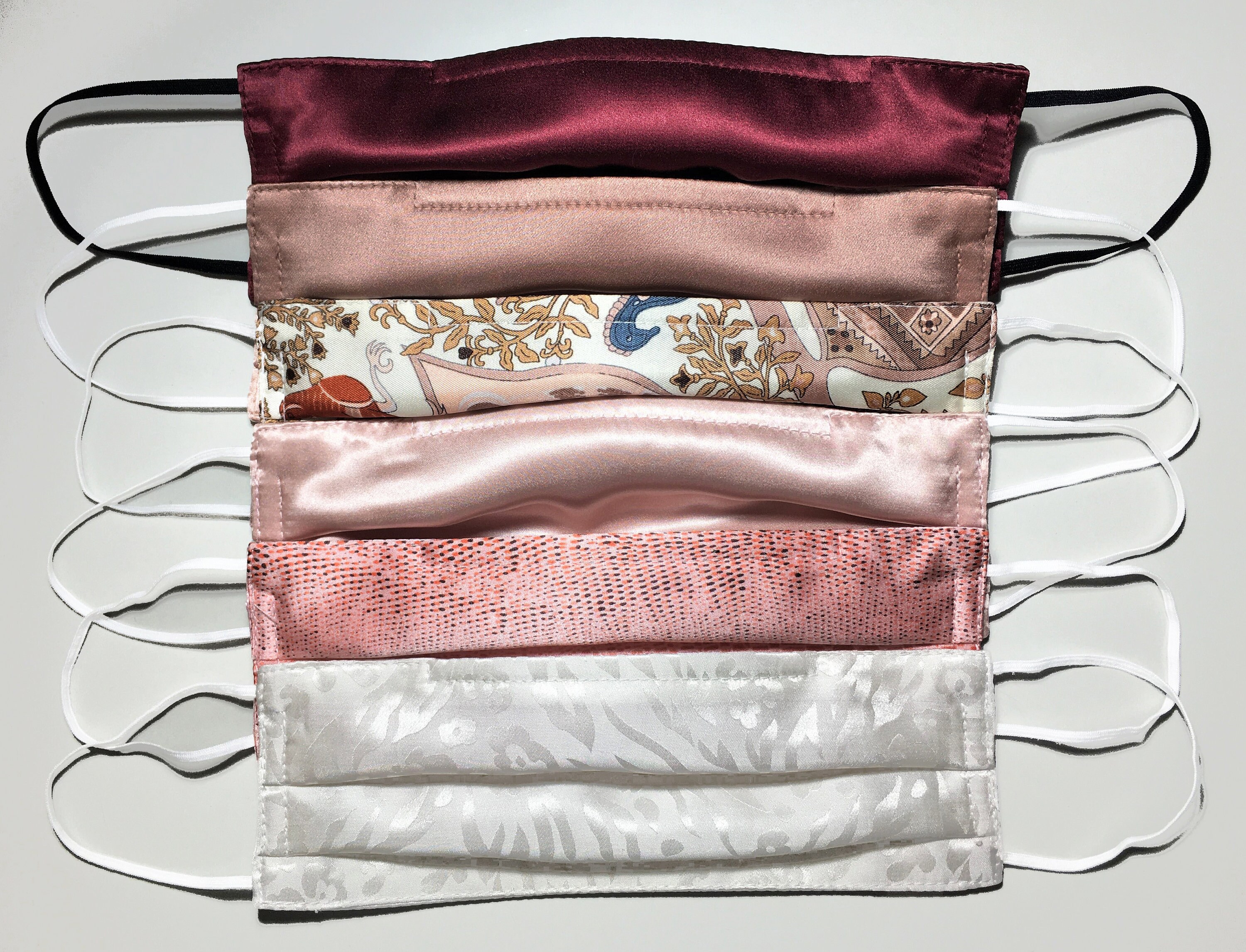 Double layered Silk Satin Face Mask - Filter Pocket Option Available