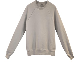 Unisex Soft Fleece Sweatshirt with concealed zipper for Chemo Port access