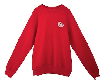 LOVE HEART Soft Fleece Sweatshirt with concealed zipper for Chemo Port access