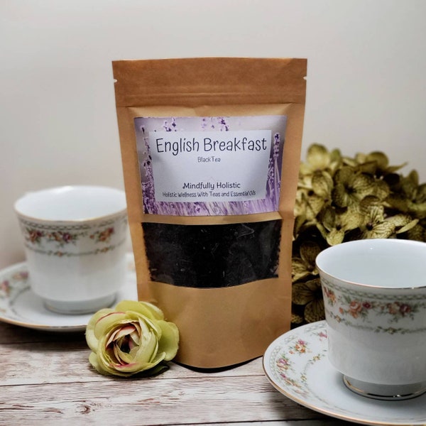 English Breakfast Black Loose Leaf Tea, Organic Black Tea