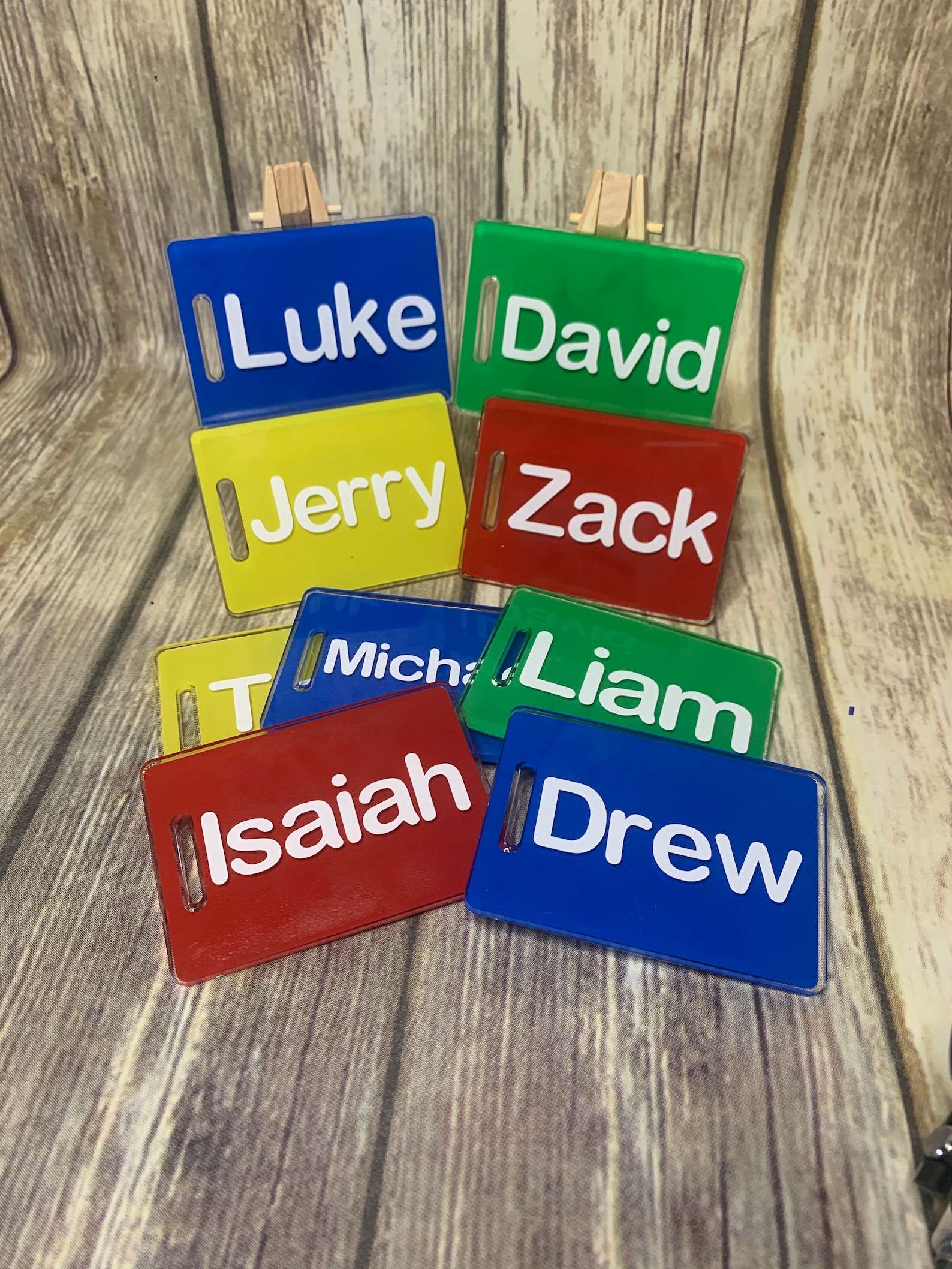 Acrylic Bag Tags / Luggage Tags Etsy