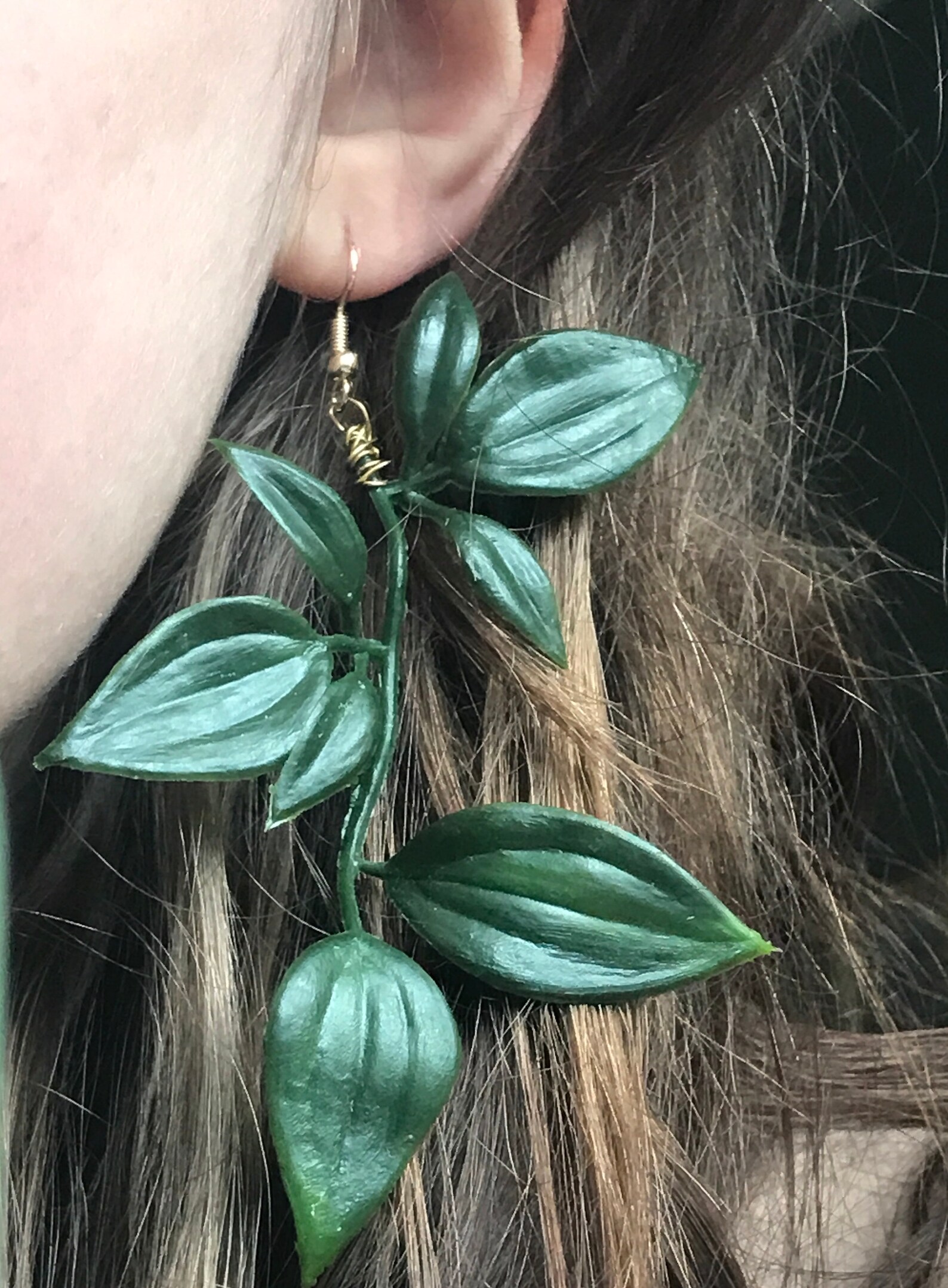 Plant Vine earrings Etsy