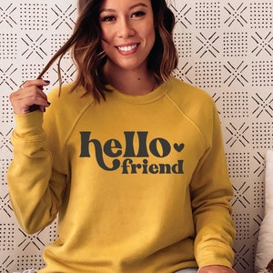 Hola amigo SVG, diseño de camiseta de amistad SVG, elige la alegría SVG, SVG positivo, SVG de felicidad, archivo SVG inspirador para Cricut