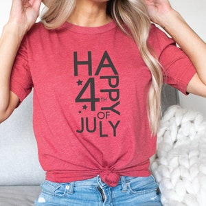 Happy 4 juli SVG, Fourth Of July svg, rood wit en blauw svg, sublimatie PNG, patriottische snijbestand, silhouet, Cricut, digitaal bestand