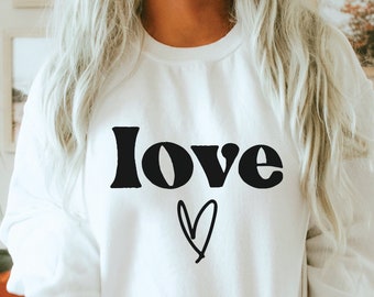 Love Heart SVG: Valentine's Day Shirt Design (Digital Download)
