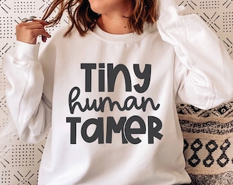 Funny Teacher svg, Tiny Human Tamer svg, Teacher Cricut, Mom svg, School svg, Teacher Cutting File, Teach shirt png, Commercial Use