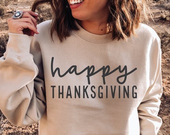 Happy Thanksgiving SVG Cut File: Autumn Shirt Design (Digital Download)