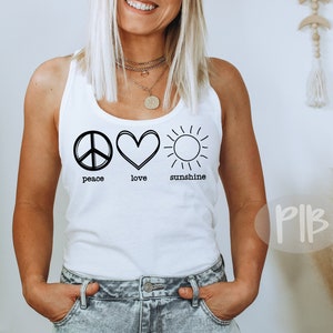 Paz, Amor, Sol svg, Verano svg, Elegir Alegría svg, SVG Positivo, Felicidad Svg, SVG Inspirador, Png, Archivo SVG para Cricut