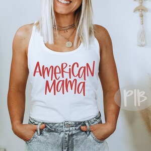 American Mama SVG: 4th of July Patriotic Design (Digital Download)