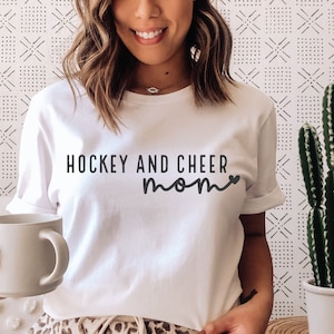 Hockey and Cheer Mom SVG PNG: Sports Fan Digital Cut File